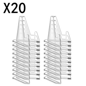 30-1PCS Triangular Card Display Stand Mini Acrylic Idol Photo Picture Holder Stands for Coin Sports Trading Cards Display Racks