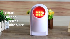 KERUI Wireless Outdoor Indoor Alarm Siren Sensor Gerak Waterproof sirine luar Set