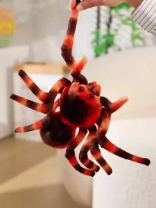 Hot New 1pc 25cm Spider Plush Stuffed Toys 7 Colour Spider Plush Soft Animals Toy Doll for Gifts Room Decora Gift Spoof toys