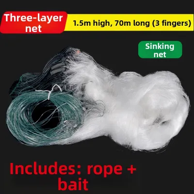 QIONGQI | Multi-layer Fishing Net for Carp Silver Carp and White Finned Fish