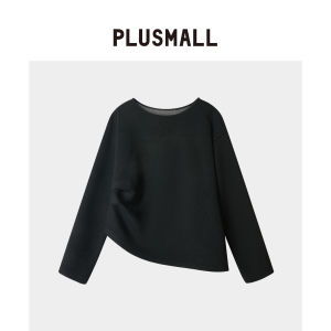 Piqued Wool Microfleece Slanted T-Shirt Irregular Skirt Straight Pants