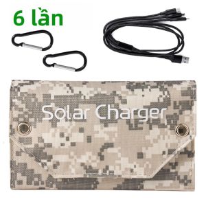 Tấm Pin Năng Lượng Mặt Trời Gấp Gọn 100W 80W 6 Tấm Sạc Dự Phòng Di Động USB 5V DC 10Wh Dùng Cho Cắm Trại Đi Bộ Đường Dài Hoạt Động Ngoài Trời Chất Liệu Silicon Đa Tinh Thể