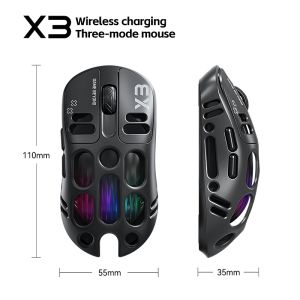 Mouse for Gaming with BT/Wired Link and Lightweight Design