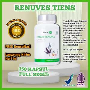 Renuves Capsule 150 kapsul | TRC | Nutrisi Mata | Herbal Asma | Migrain | Antioksidan Tiens