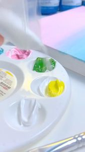 Combo 12 Màu Acrylic Cơ Bản Mont Marte Hũ 100ml (Tặng kèm Bộ cọ vẽ Khay Pha Màu Giấy Vẽ)