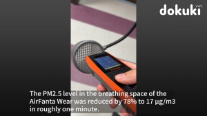 AirFanta Wear Wearable Laminar Air Purifier - Protects User From Allergens Viruses & Smoke In The Air 13-Hour Battery