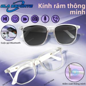 Kính Bluetooth Thông Minh Có Điều Khiển Từ Xa Bằng Âm Nhạc Camera Kính Râm Thể Thao Chống Nước Để Đi Xe Trợ Lý Giọng Nói Tương Thích Với Android/iOS