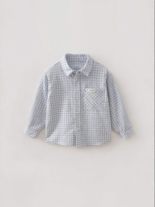 Marc&Janie | Breathable Ramie Grid Childrens Shirt