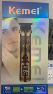 Kemei KM 2251 Hair Clipper Metal Body Engraving Lcd Display Originial