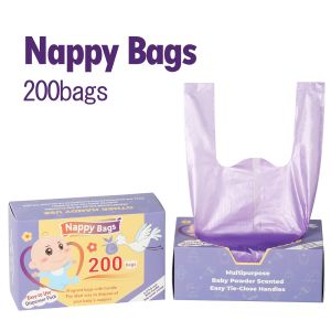 Diaper Disposal Bags Nappy Disposal Bags Scented Nappy Sacks Portable Diaper Waste Bags