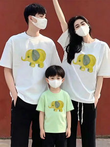 JIEBANXI | High-end Summer New 2026 Short Sleeve Family T-shirt