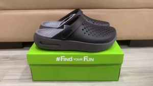 Giày sục crocs chuẩn xịn chống hôi chân nhựa tế bào êm mềm bền đi mưa lội nước đi biển literide inmotion clog màu Full đen