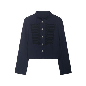 Womens Jacket 2026 New Spring Autumn Long Sleeve Button Single-Breasted Short Jacket Personality Fashion Female Outerwear