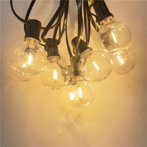 10M LED G40 Globe ไฟ LED String กลางแจ้งพลาสติก Shatterproof หลอดไฟกันน้ํา Patio สําหรับ Garden ภายนอก Backyard Porch