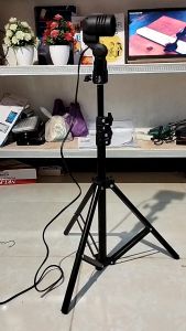 Stand tripod holder socker E27 untuk pencahayaan bohlam lengkap satu set