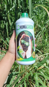 Pupuk Nutrisi HUMAGREEN 1 Liter Cap Laksa Penyubur Tanah Asam Humat Untuk Padi Sayur Cabe Tebu