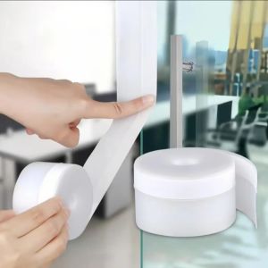 Silicone Weather Stripping Seal Door Tape Weatherproof Soundproof for Door Frame or Window Bathroom Shower Glass Gaps
