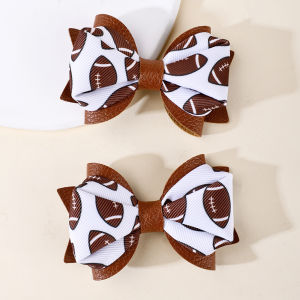 2Pcs Leopard Print Bow Hair Clips For Little Girls Black Pink Cheetah Hairpins Glitter Sequin Barrette Children Hair Accessories