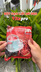 Bột gạo lức mè đen không đường Vitapro (thùng 20 bịch)
