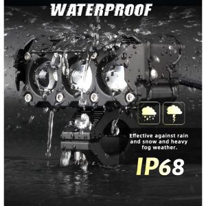 LAMPU TEMBAK LASER FOGLAMP SQL 3 MATA SUPER BRIGHT HI 3OWATT 12-24 VOLT || TAHAN CUACA EXTREME