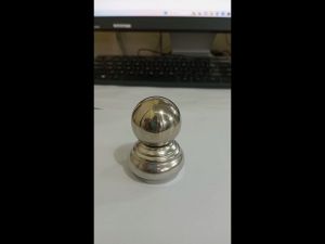 Mahkota Stainless Bola Set 2\" x 2\": Aksesoris Stainless Steel untuk Dekorasi