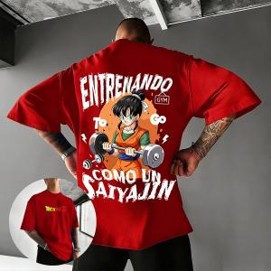 Bandai | Dragon Ball Z Anime T Shirt Men Women Gym Workout Training Saiyan Oversized Short Sleeve Tee Summer Streetwear Casual Tops 2026