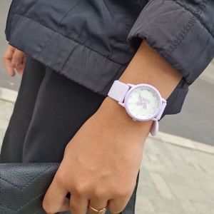 MORNING P00012 JAM TANGAN FASHION WANITA KOREAN STYLE COLORFUL ELEGANT STRAP SILIKON ORIGINAL TERLARIS