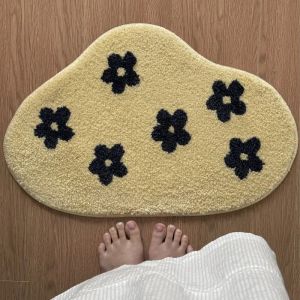 VIKAMA Halloween Spider Web Print Doormat Soft Non-Slip Entryway Bathroom Mat Gothic Home Decor Rug Absorbent Welcome Mat