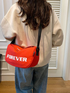 Casual Commuter Large Capacity Womens Crossbody Bag Lightweight Riding Red Dumpling Bag Fashionable Shoulder Bag Backpack