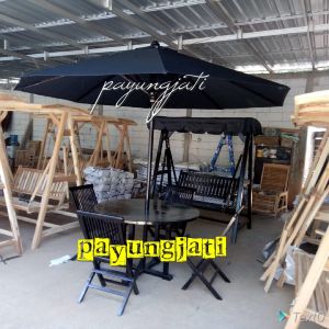 Set Payung Resto Cat Putih Free Ongkir Jakarta Bandung Surabaya