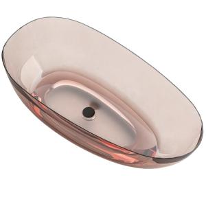SSWW | Transparent Artificial Stone Crystal Colored Bathtub