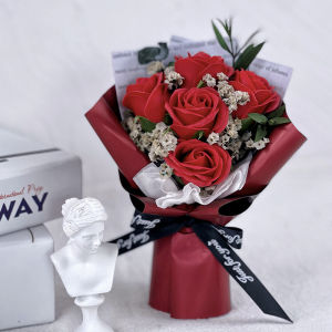 Mothers Day Dried Flower Bouquet Soap Flower