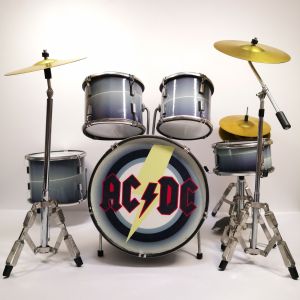 (READY STOCK) MINIATURE HAND MAKE DRUM SET FOR COLLECTION SET SIZE AROUND 15-16CM X 16-18cm No music