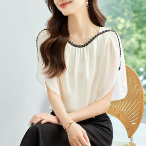 DAIXIANGFEIZI | Áo Blouse Mùa Hè Tay Ngắn Phong Cách