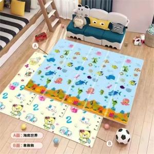Thickened Folding Childrens Crawling Mat Baby Home Bedroom Anti-Noise Foam Floor Mat Baby Activity Mat Play Mat Pink