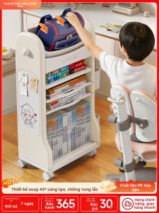 BOENIN | Storage Book Bag Stand Portable Rolling Organizer