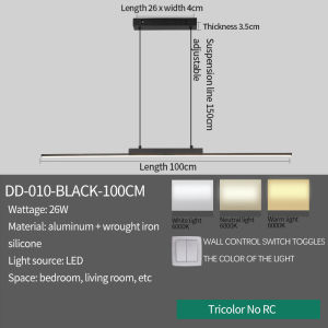 Nordic Pendent Light Double Lumens Chandelier LED Hanging Lamp for Dining Room Bedroom Living Room Home Decorative Lighting