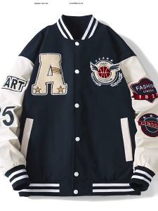 เสื้อแจ็คเก็ต แขนยาว (Size : M-3XL) สไตล์เกาหลีใส่สบายผ้าไม่หนา เหมาะสำหรับผู้ชายและผู้หญิง