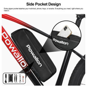 Side Pocket Waterproof and Dustproof Electric Bike Battery Cover with Compartments for Storing Phones Keys and Small Tools