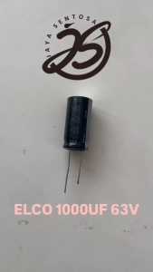 ELCO 1000UF 63V (1 BUAH) KAPASITOR CAPACITOR ELCO KAPASITOR ELKO KAPASITOR 1000 UF 63 V ups