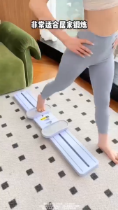 SG In Stock  Fitness Board Sports Equipment Ski Machine Pilates Board Leg Exercise Fitness Leg Slimming Trainer Ski Machine Leg Trainer