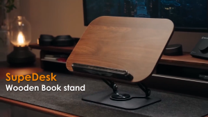 Foldable Metal Book Holder Stand for Reading Adjustable 360°Rotating Multi-functional Laptop Stand Tablet Phone Stand