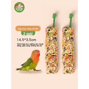 MONLEYTA | Đồ chơi mài răng cho chim chồn Hổ Vỏ Lá Đỏ Đồ ăn tráng miệng cho chim chồn và chim bồ câu Monleyta H0601141209