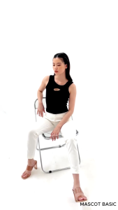 MASCOT Korean Crop Tank Top (020) Knit Top Wanita / Basic Crop Top Rib