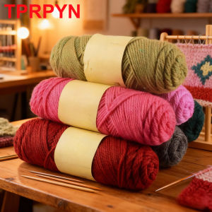 1Pc 100g 50% Wool Yarn hand knitting 50% acrylic Crochet Yarn Knit sweater Cardigan Blanket line hat shawl thread 115m 4527inch