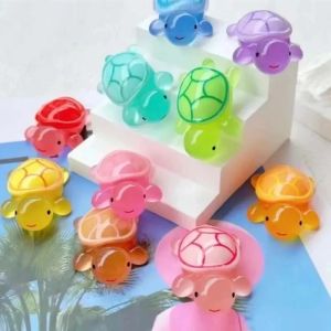 Fashion Shoe Charms Set Accessories Hole Shoe Buckle Cute Luminous Little Turtle DIY 3D Shoes Decorations Kids Party Girls Gift