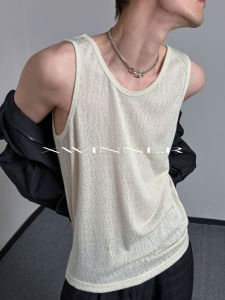 XWINNER Mens Lightweight Breathable Loose Sleeveless Vest Retro Drapey Comfortable All-Match Summer Top Youth Fashion