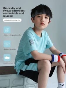 Boys Quick Dry Sports Kit Short Sleeve Summer Outfit Childrens Clothing Set Basketball Casual Wear for Boys And Girls