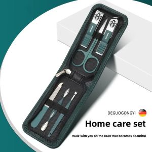 6Pcs Portable Nail Scissors Set Stainless Steel Nail Cutter Set Nail Art Tool Set with PU Pouch Personal Care Tools
