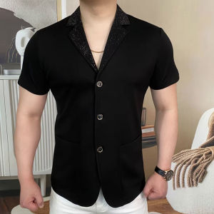 Kawadu | Summer Fashionable Breathable Slim Fit Business Casual Mens Short Sleeve